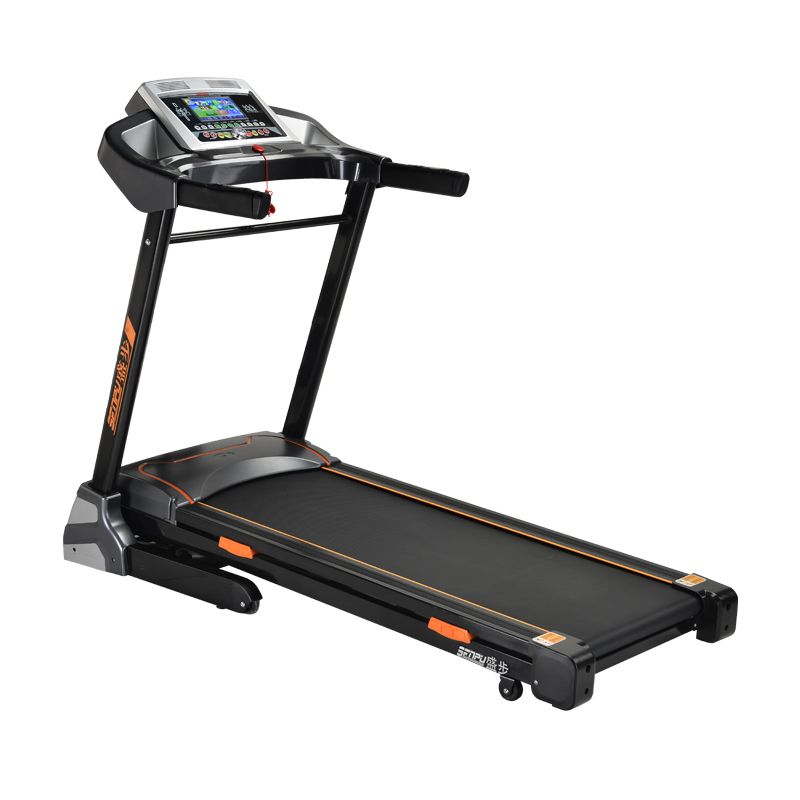 Deluxe features a treadmill